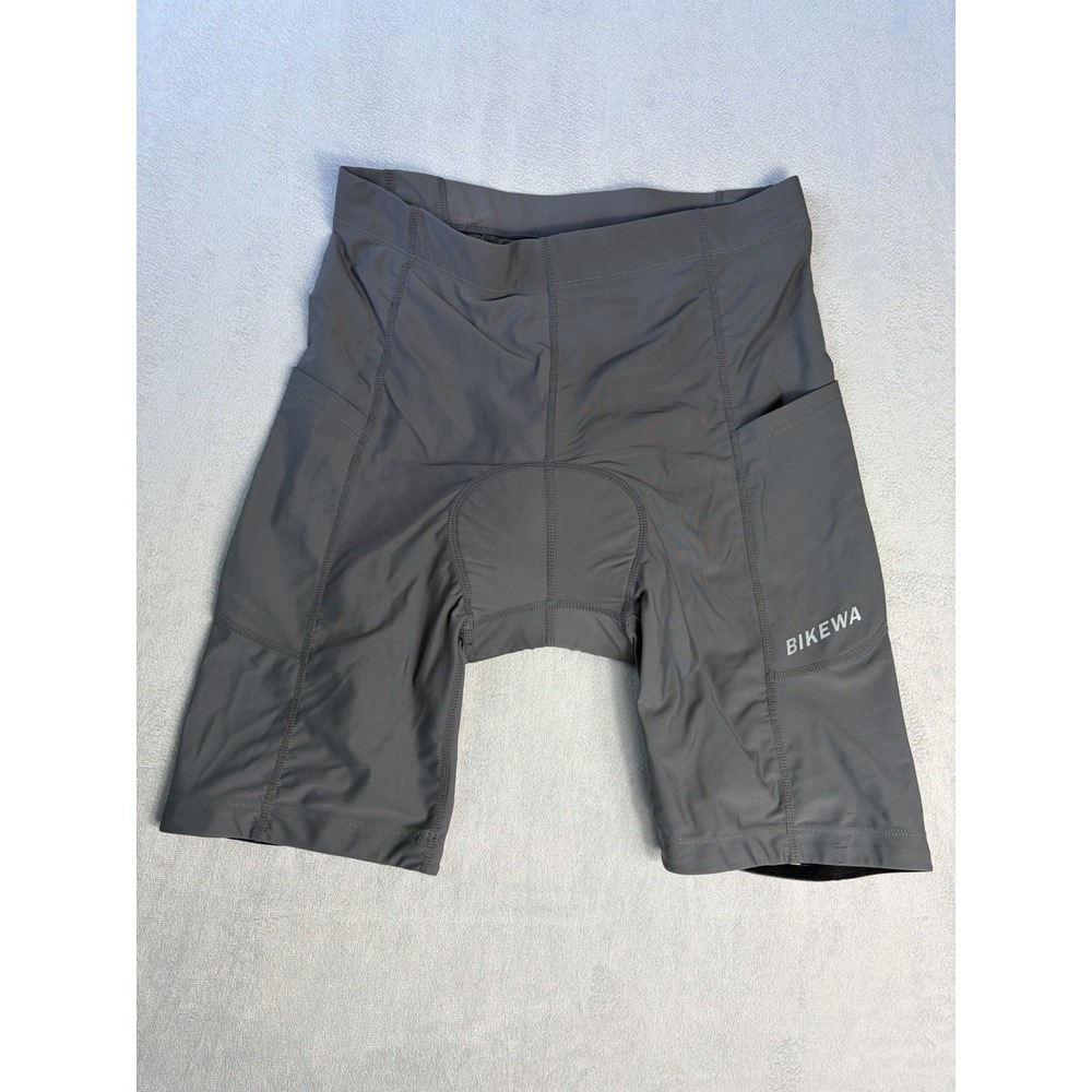 Bikewa Padded Cycling Shorts Men's L Black Pockets.